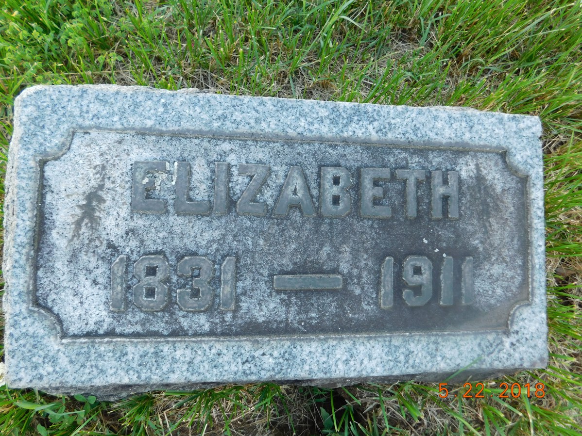 Elizabeth Gillette grave stone align=